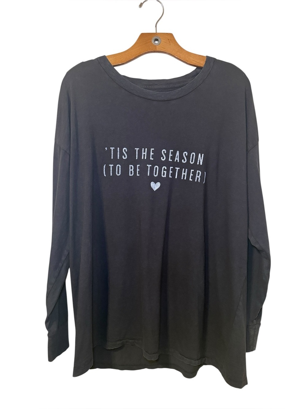 Aerie Women's Graphic Season To Be Together Long Sleeve Tshirt Size Large NWOT